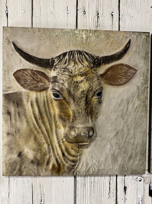 Metal Cow Paintings
