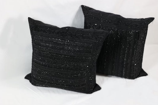 Black Beaded Ralph Lauren Pillows