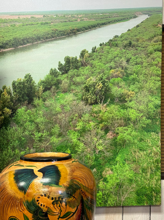 Rio Grande River On Canvas ( taken from the right)