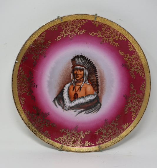 Indian Chief Hot Pink Plate