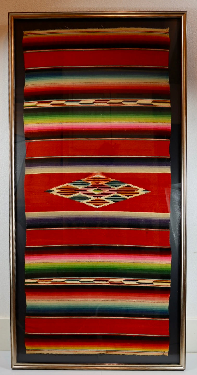 Large Red Serape Painting