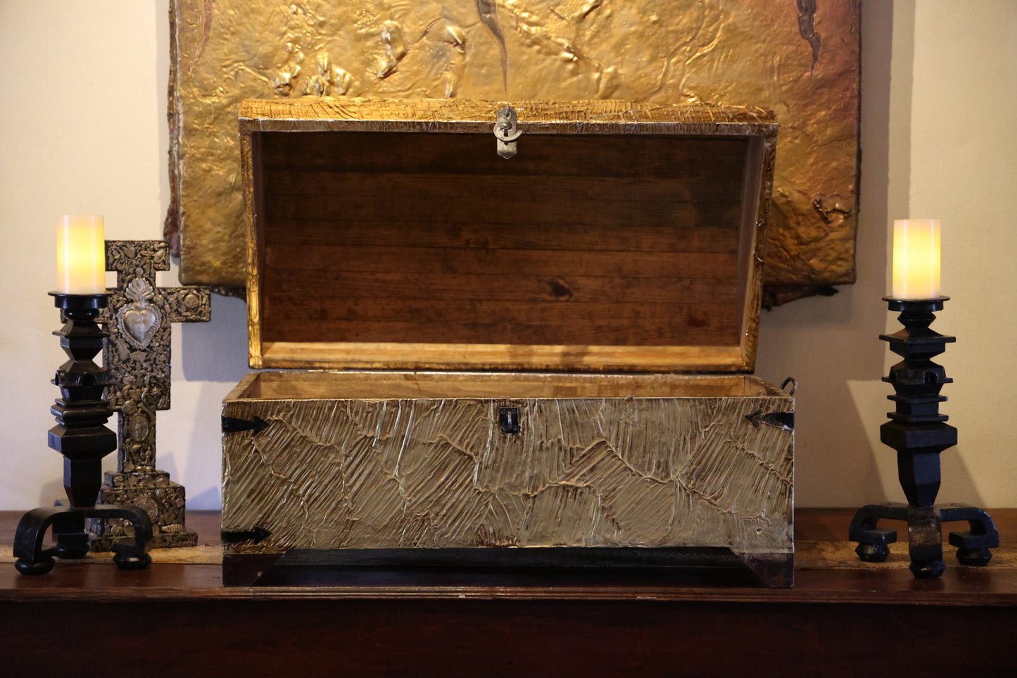 Mexican Gold “Repujado” Trunk