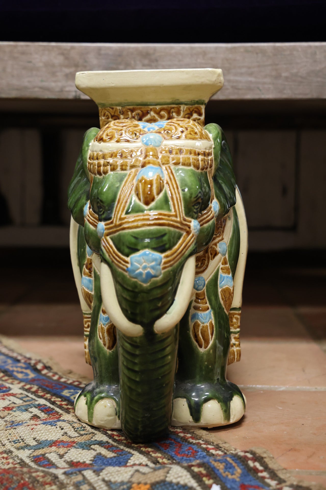 Mini Elephant Side Table(green)