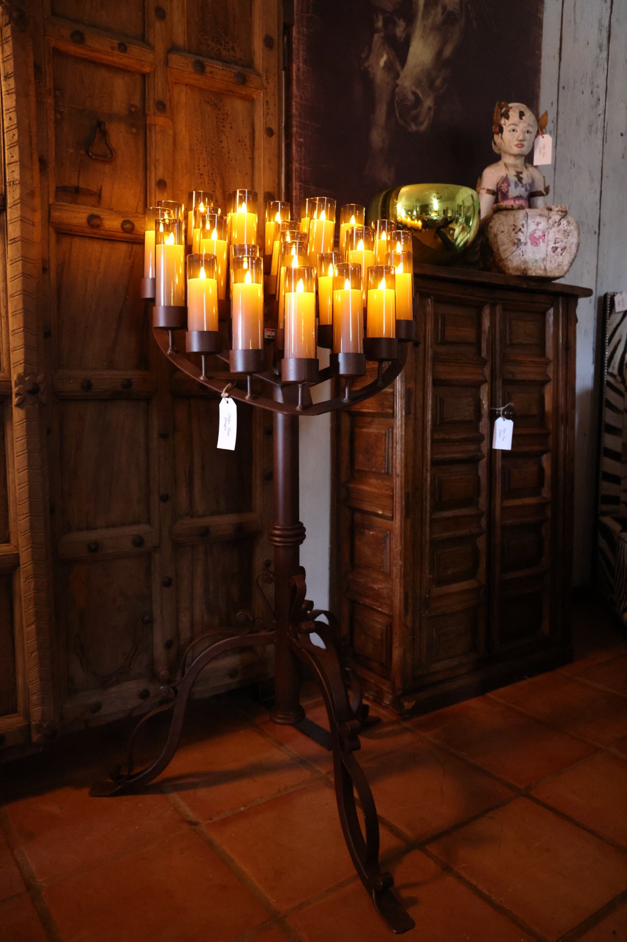 Floor Candelabra In Shape Of Heart