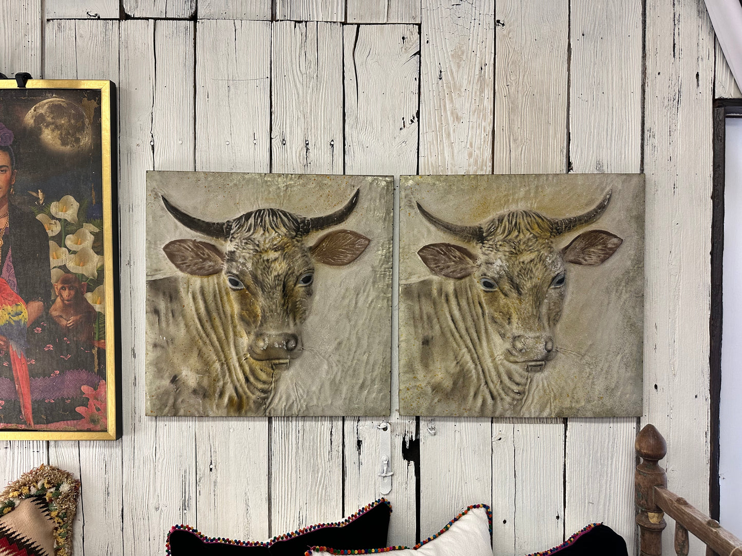 Metal Cow Paintings